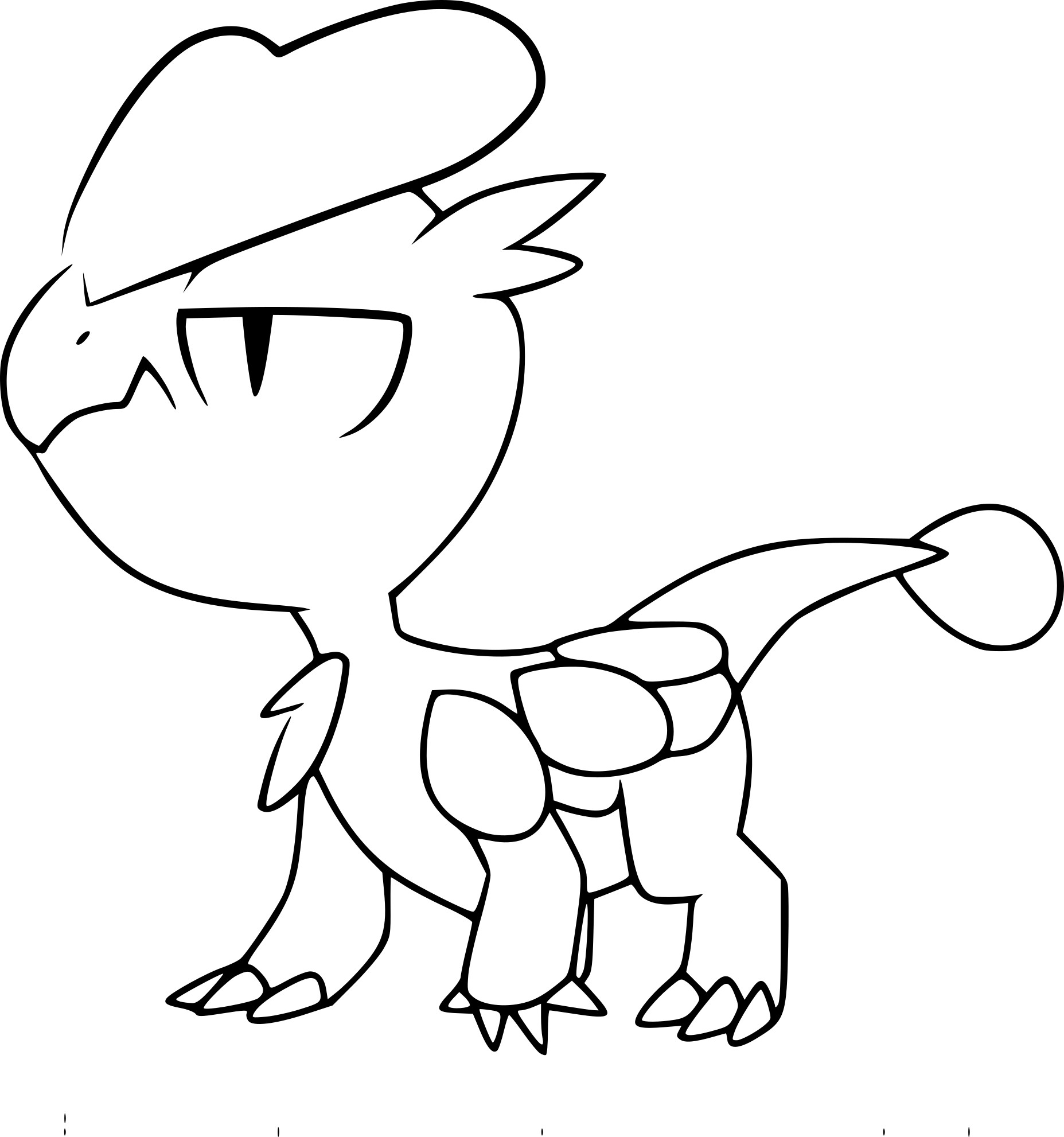 Jangmo O Pokemon coloring page