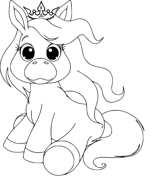 Baby Pony coloring page