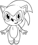 Coloriage bebe Sonic