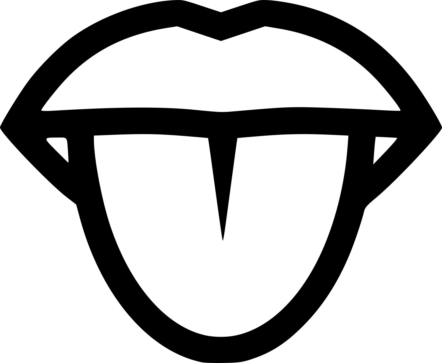 Mouth And Tongue coloring page