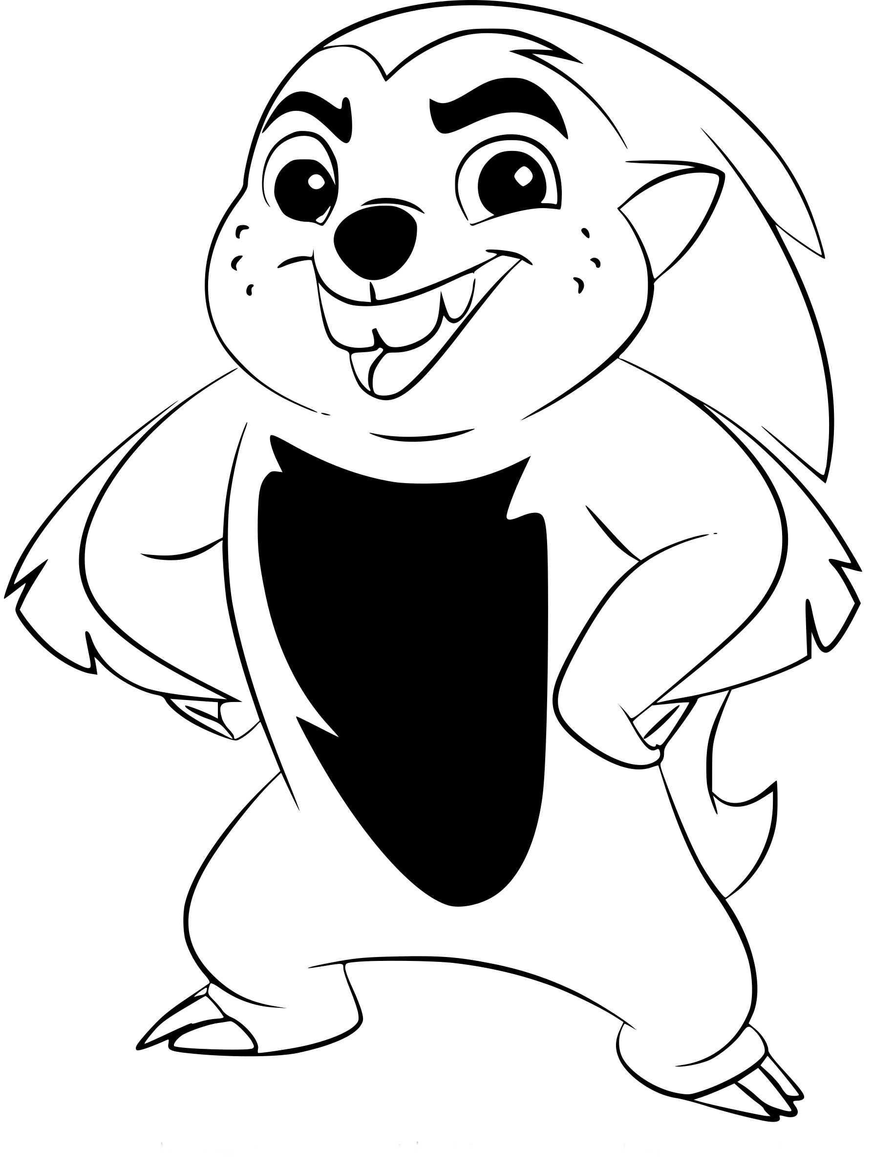 Bunga The Lion King Guard coloring page