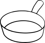 Saucepan coloring page