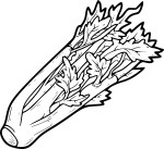 Celery coloring page
