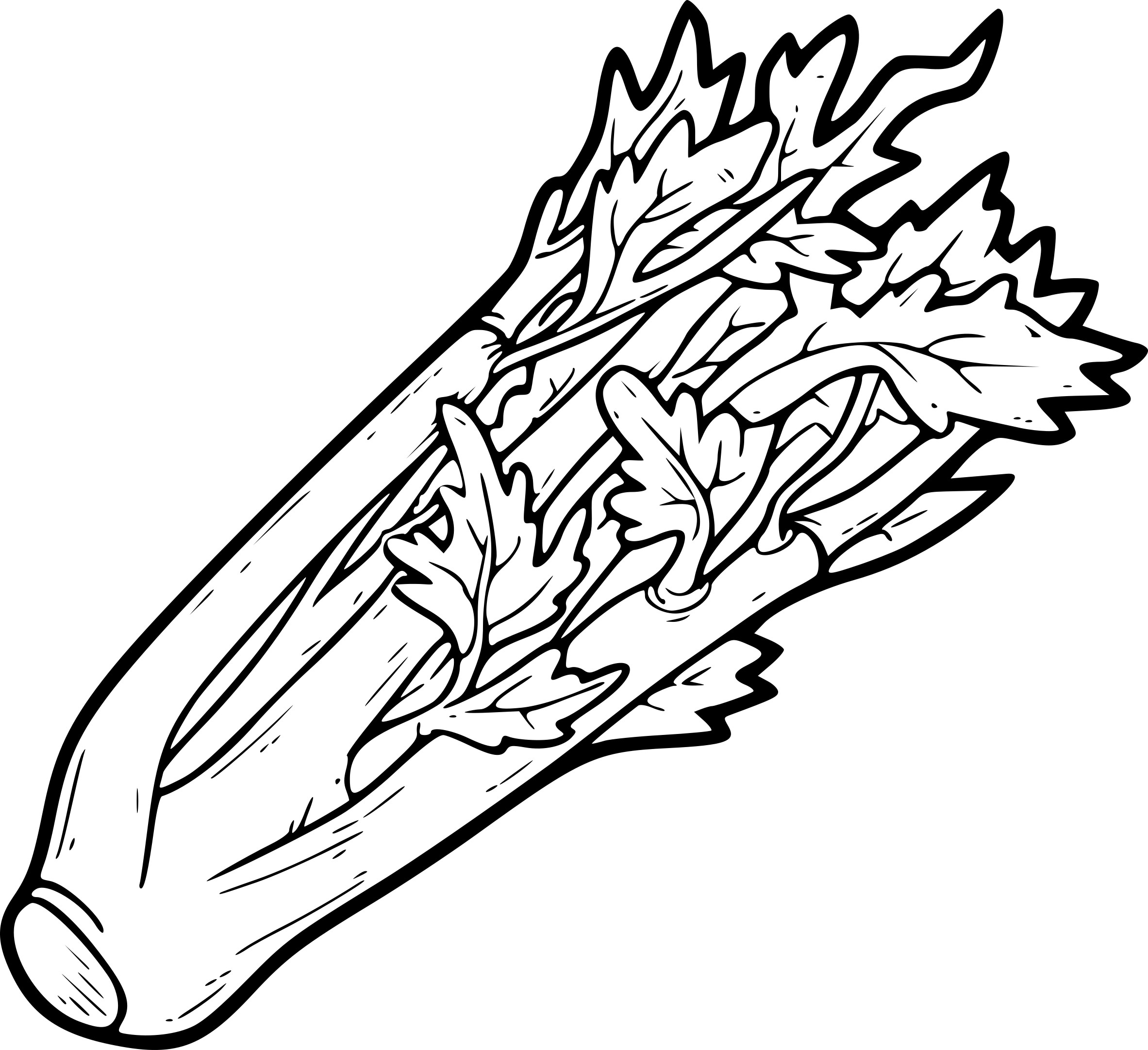 Celery coloring page