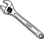 Wrench coloring page
