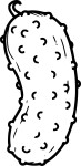 Gherkin coloring page