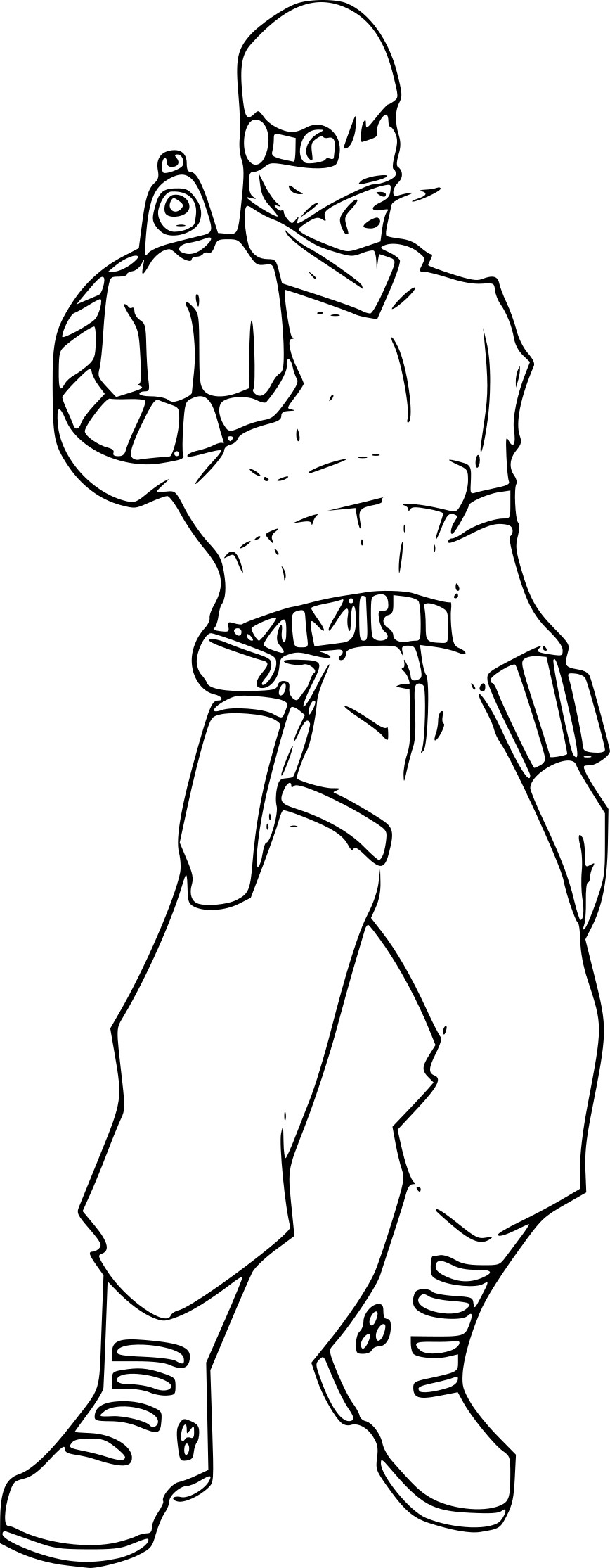 Deadshot coloring page