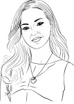 Dove Cameron coloring page