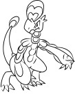 Hakamo O Pokemon coloring page