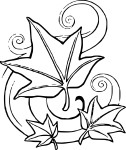 Autumn Leaf coloring page