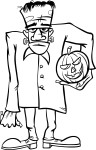 Coloriage Frankenstein Halloween