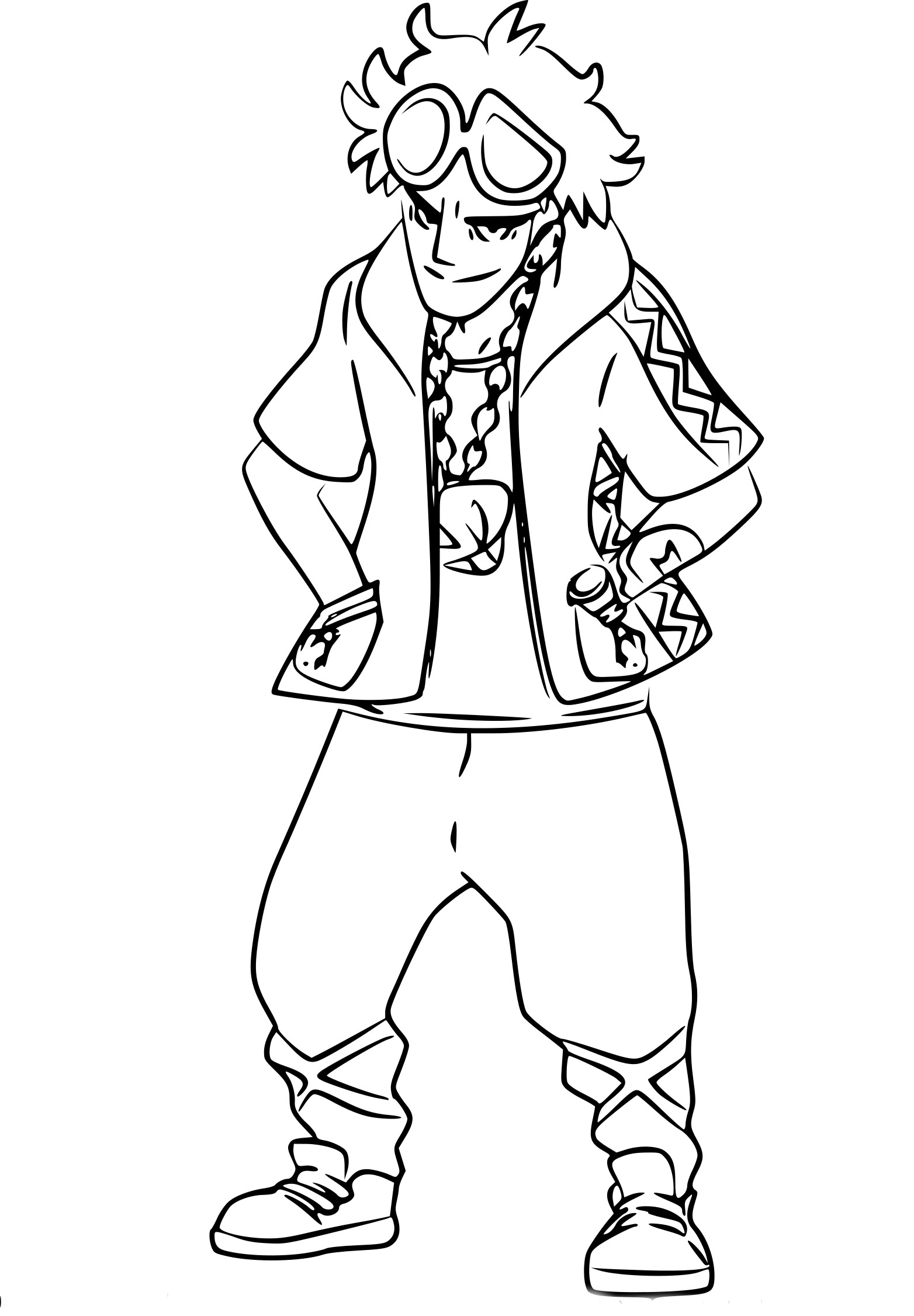 Artwork Of Guzma For Pokemon Sun And Moon Team Skull Henchmen Artworks For Pokemon Sun And Moon Pokemon coloring page