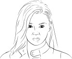 Hailee Steinfeld coloring page