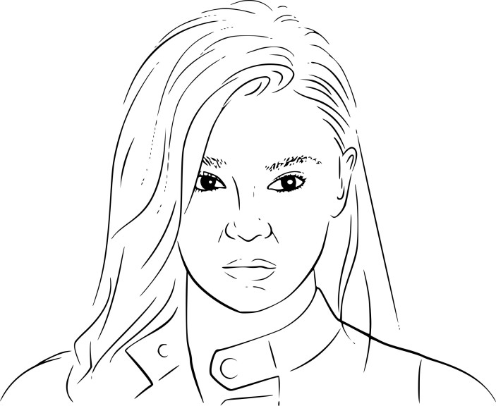 Hailee Steinfeld coloring page