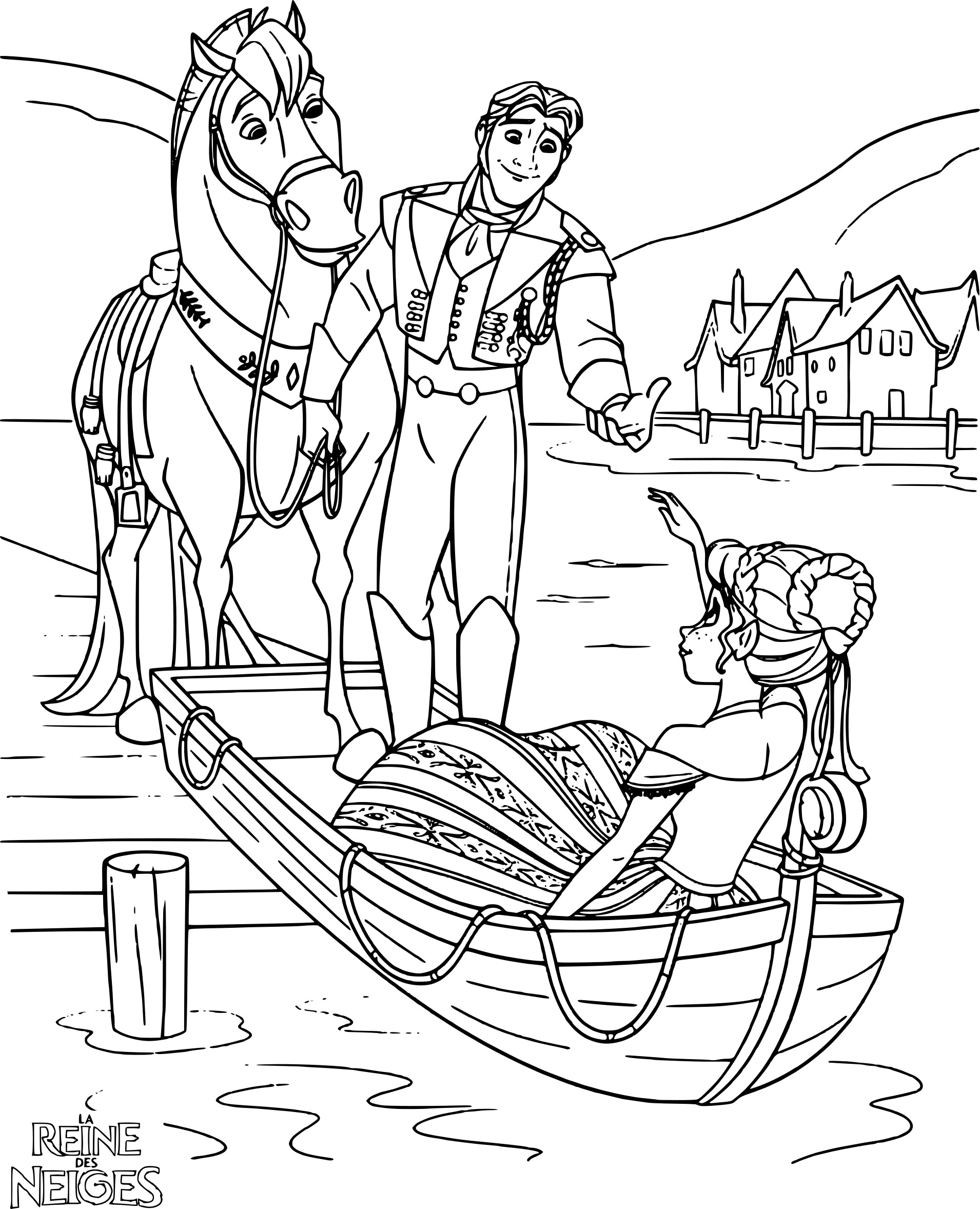 Hans And Anna coloring page