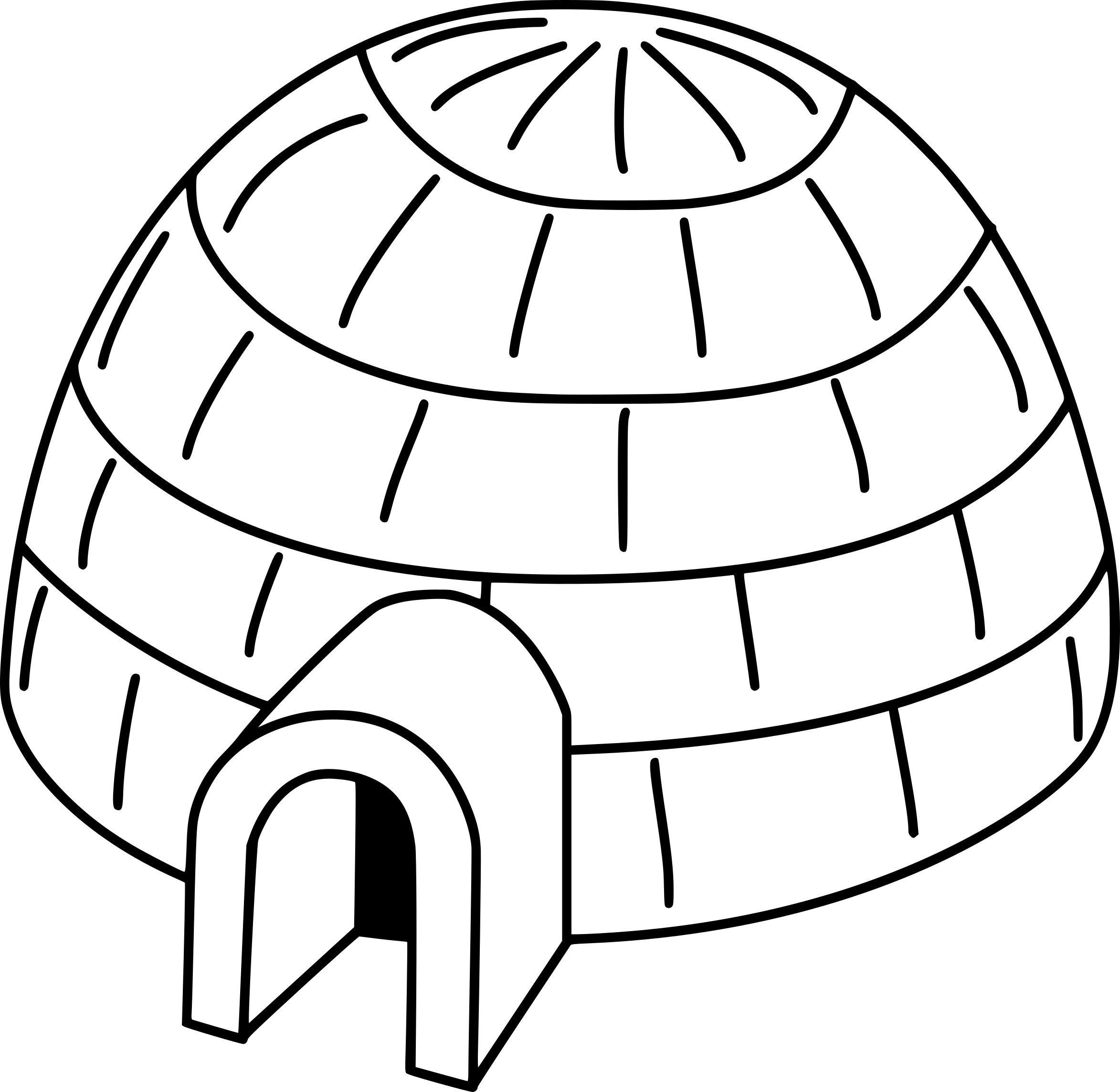 Disegno di Igloo da colorare