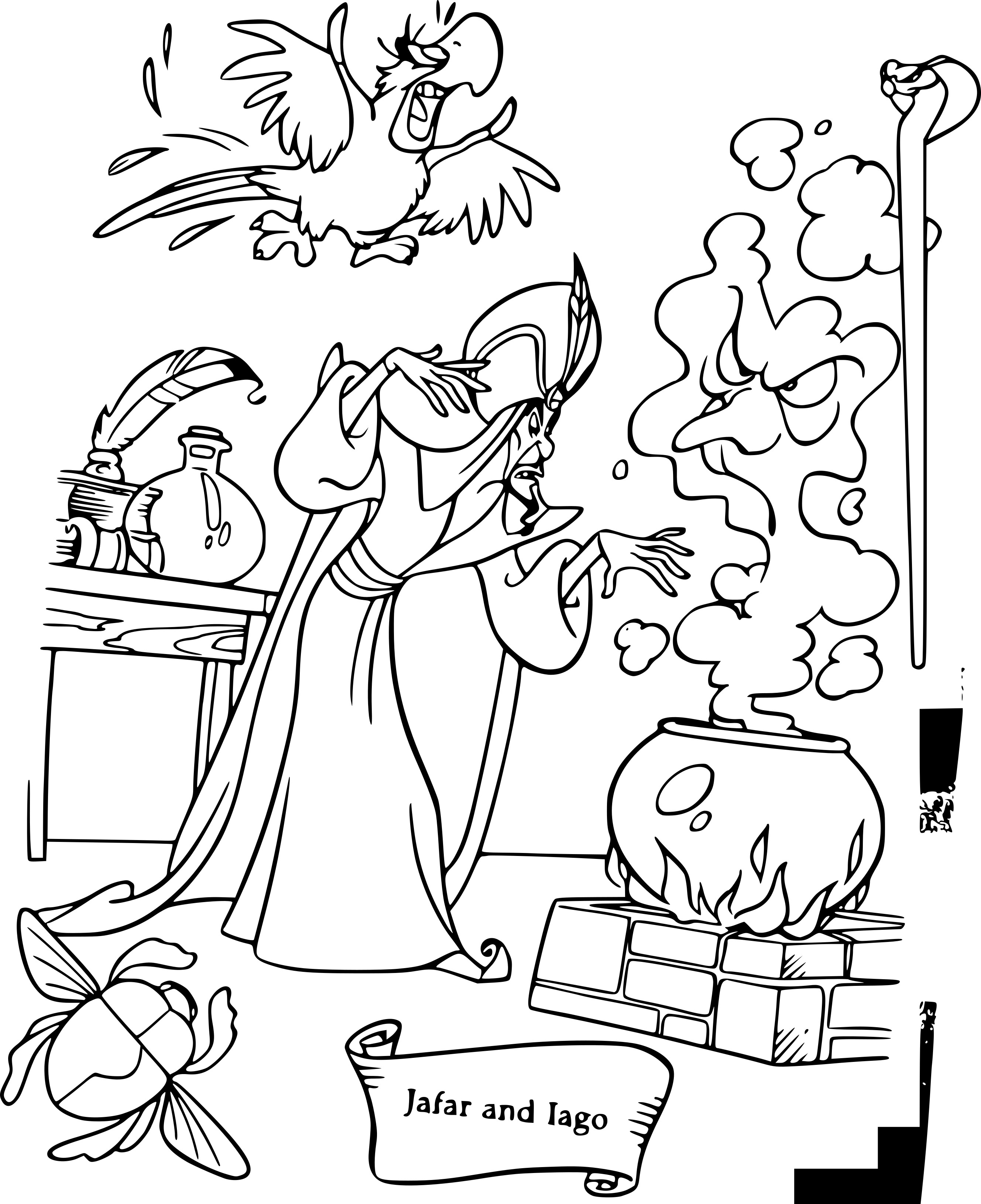 Jafar coloring page