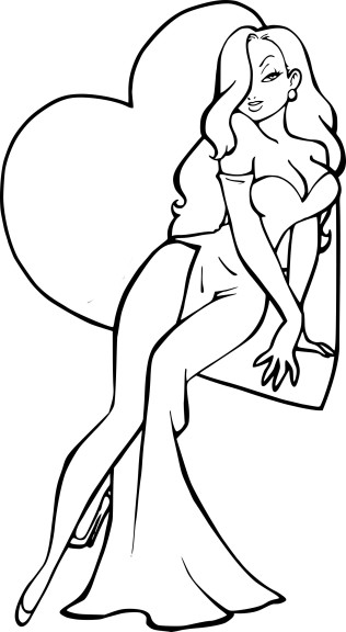 Jessica Rabbit coloring page