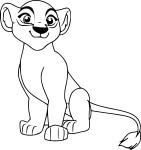 Coloriage Kiara garde du Roi Lion