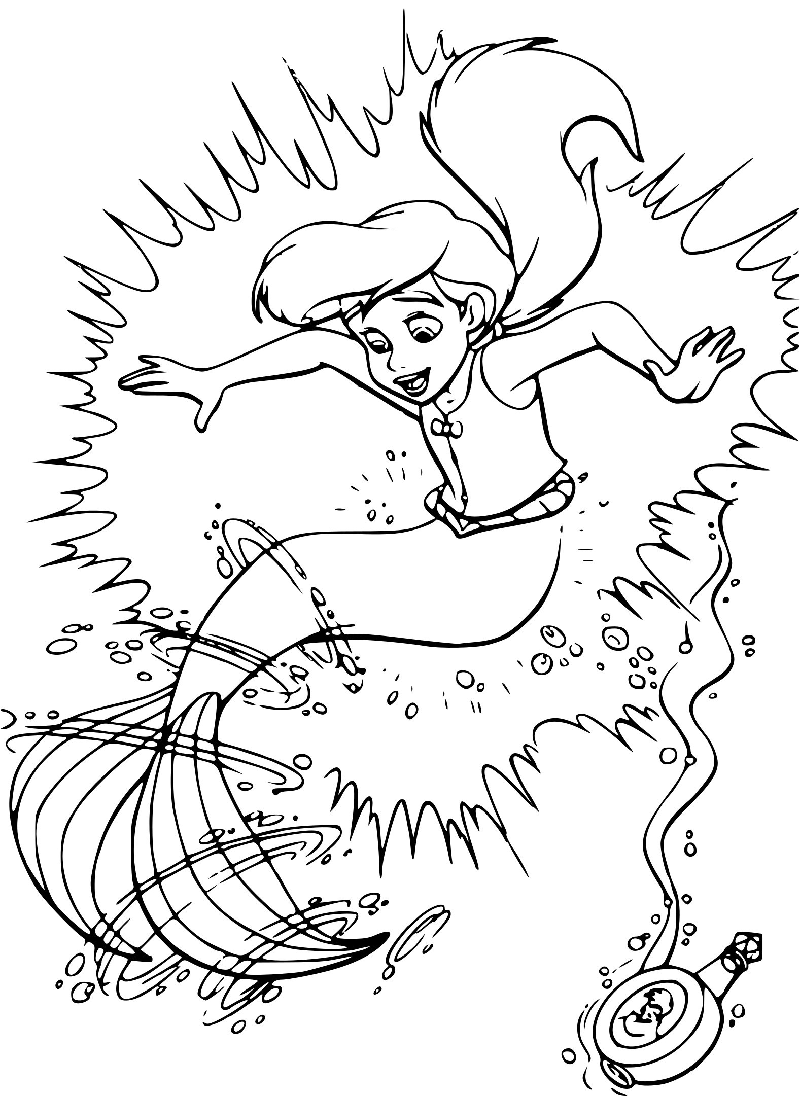 The Little Mermaid 2 coloring page