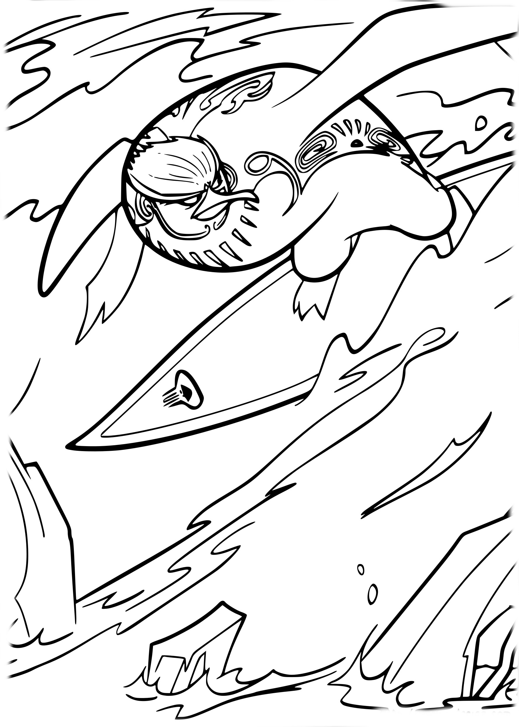 The Kings Of The Slopes coloring page