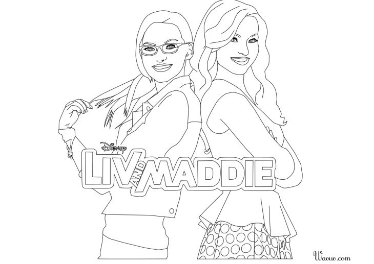 Coloriage Liv et Maddie