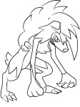 Disegno di Pokemon Lycanroc da colorare