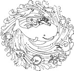 Mandala Marine Animals coloring page