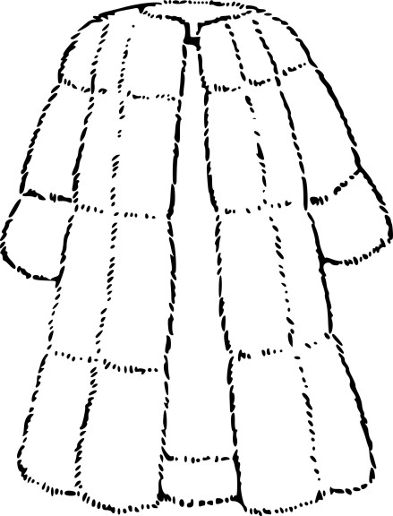 Coloriage manteau de fourrure