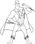 Metroman coloring page