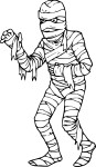 Mummy coloring page