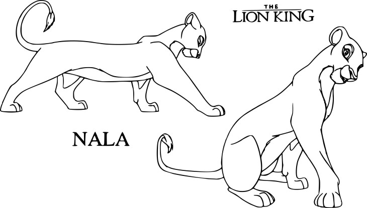 Coloriage Nala