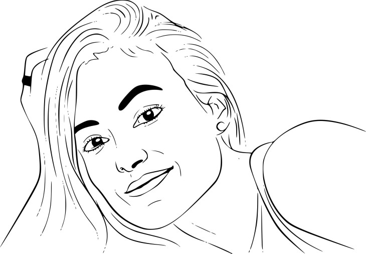 Olivia Wilde coloring page