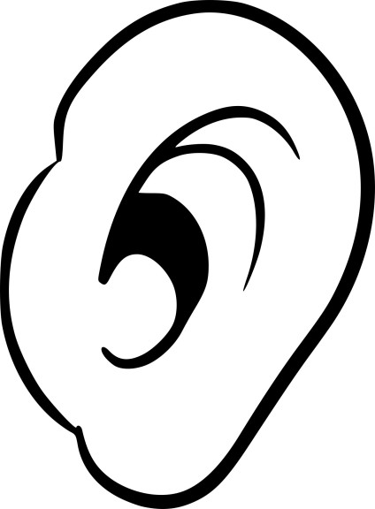 Ear coloring page