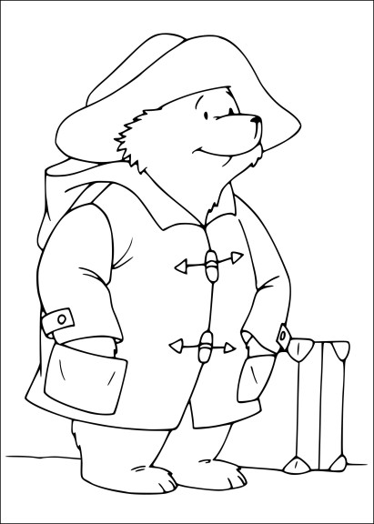 Paddington coloring page