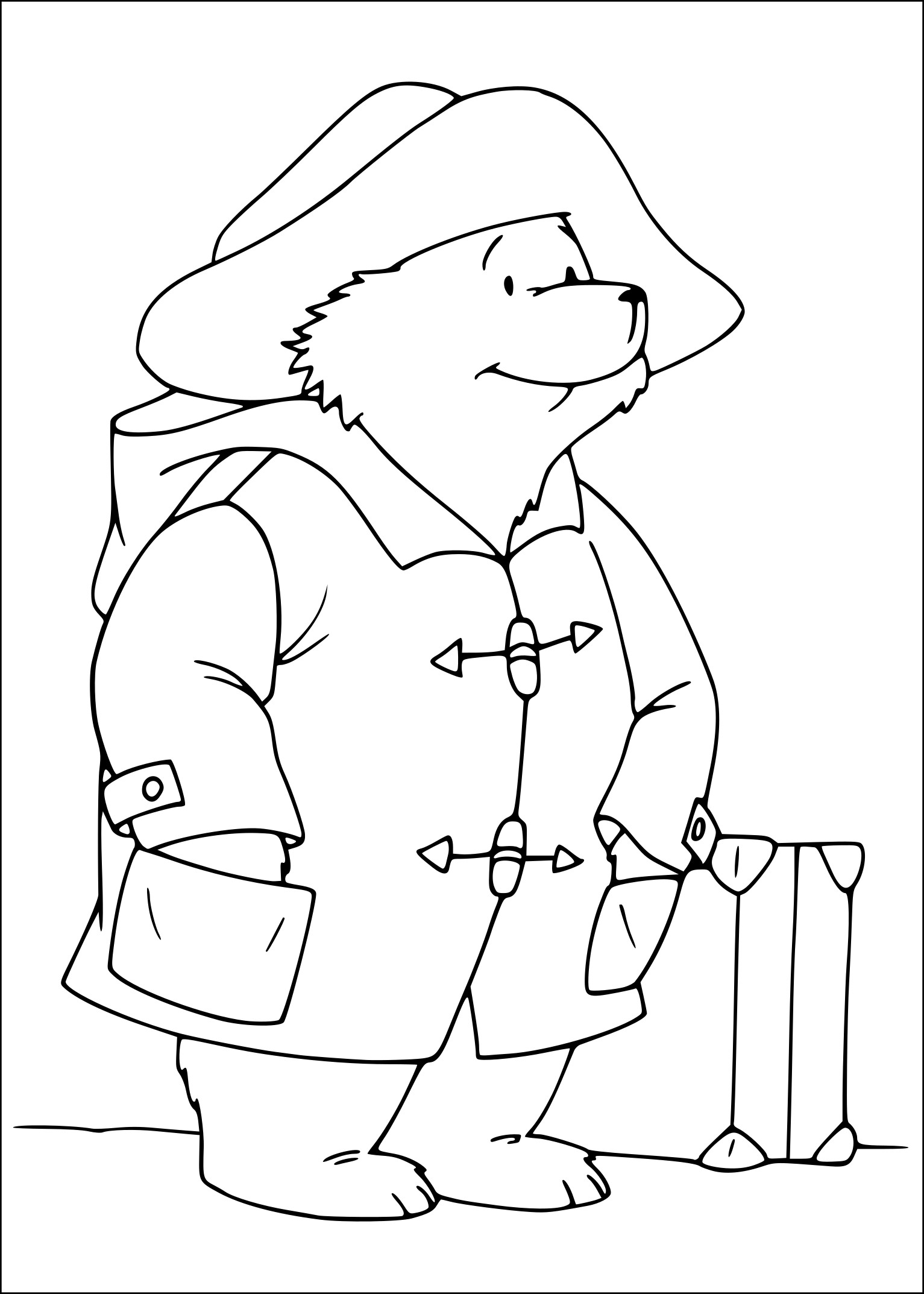 Disegno di Paddington da colorare