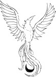 Phoenix coloring page