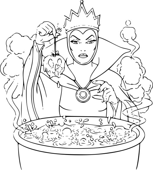 Queen Grimhilde coloring page