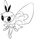 Pokemon Ribombee coloring page