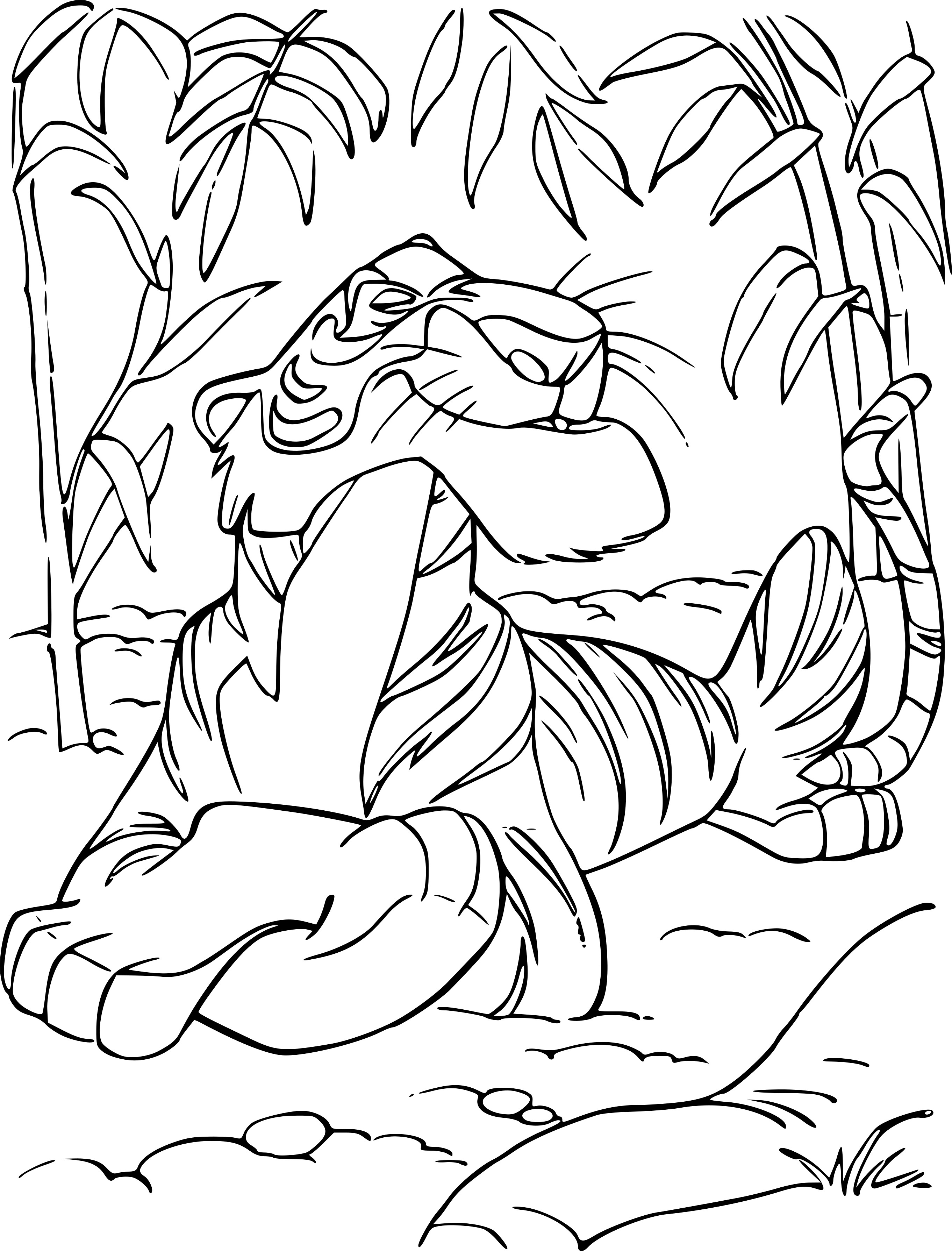 Shere Khan coloring page