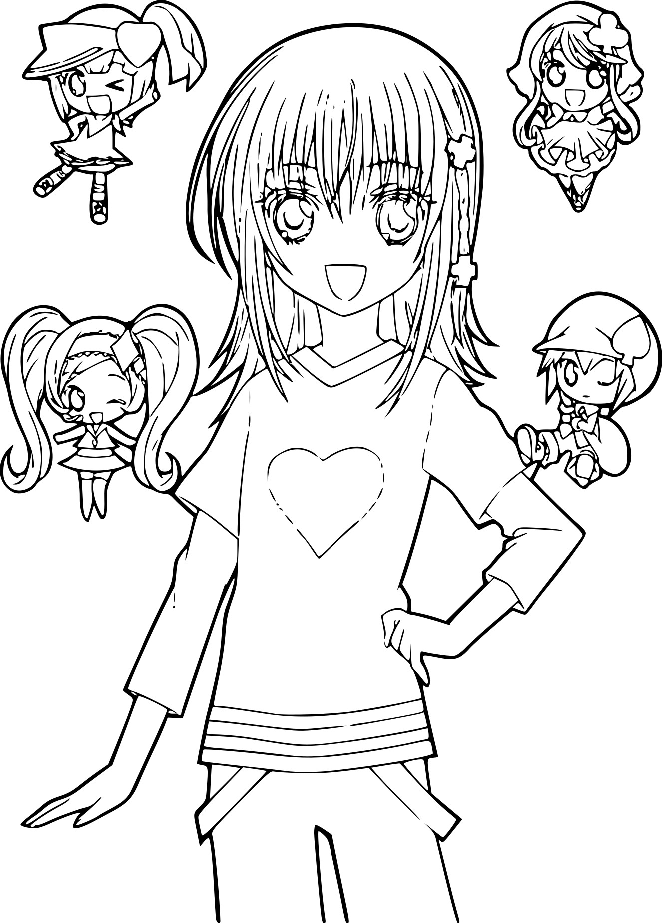 Disegno di Shugo Chara da colorare