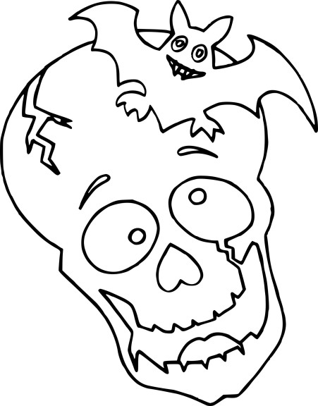 Halloween Skull coloring page