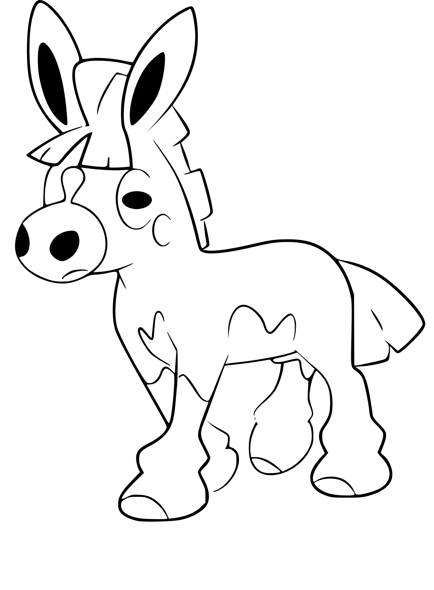 Mudbray Pokemon coloring page