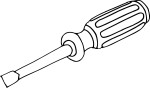 Screwdriver coloring page