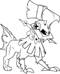 Type Null Pokemon coloring page