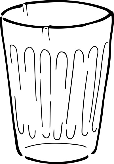 Drinking Glass coloring page