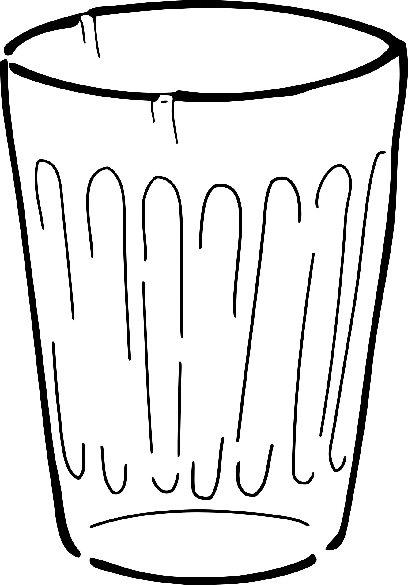 Drinking Glass coloring page