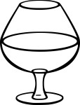 Coloriage verre de vin