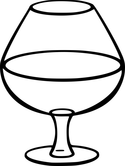 Coloriage verre de vin