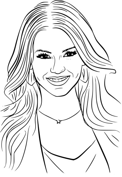 Victoria Justice coloring page